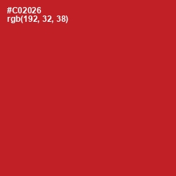 #C02026 - Persian Red Color Image