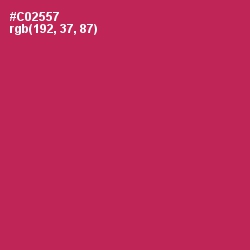 #C02557 - Maroon Flush Color Image