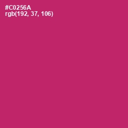 #C0256A - Cerise Red Color Image