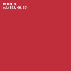 #C02E3C - Flush Mahogany Color Image