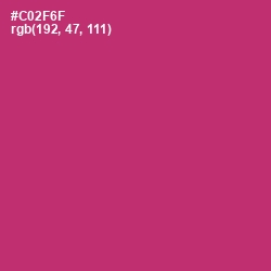 #C02F6F - Cerise Red Color Image