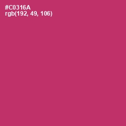 #C0316A - Cerise Red Color Image
