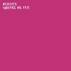 #C03175 - Cerise Red Color Image