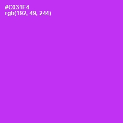 #C031F4 - Razzle Dazzle Rose Color Image