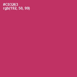 #C03263 - Cerise Red Color Image