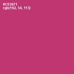 #C03671 - Cerise Red Color Image