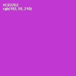 #C037D2 - Razzle Dazzle Rose Color Image