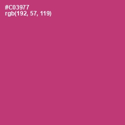 #C03977 - Cerise Red Color Image