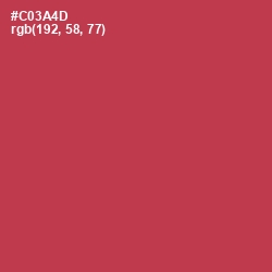 #C03A4D - Brick Red Color Image