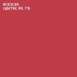 #C03C49 - Brick Red Color Image