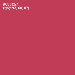 #C03C57 - Brick Red Color Image