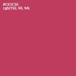 #C03C5E - Brick Red Color Image