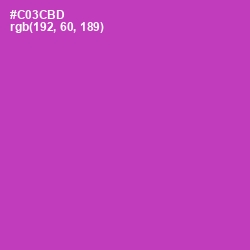 #C03CBD - Cerise Color Image