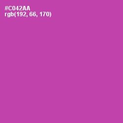 #C042AA - Mulberry Color Image