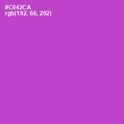 #C042CA - Fuchsia Pink Color Image