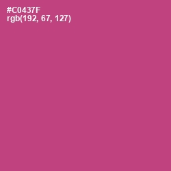 #C0437F - Cabaret Color Image