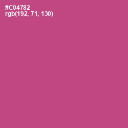#C04782 - Mulberry Color Image