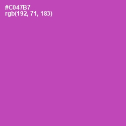 #C047B7 - Mulberry Color Image