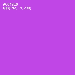 #C047E6 - Fuchsia Pink Color Image
