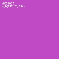 #C049C5 - Fuchsia Pink Color Image