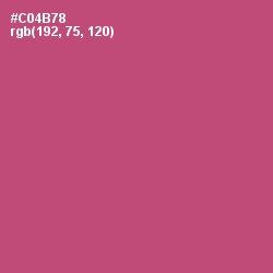 #C04B78 - Cabaret Color Image