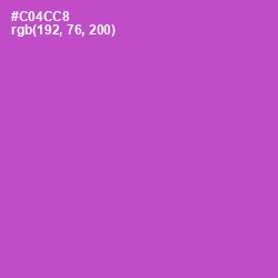 #C04CC8 - Fuchsia Pink Color Image