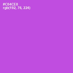 #C04CE0 - Fuchsia Pink Color Image