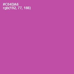 #C04DA6 - Mulberry Color Image