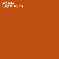 #C05010 - Orange Roughy Color Image