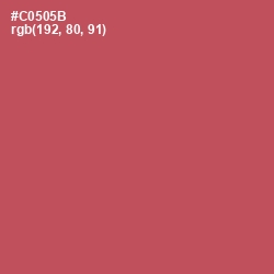 #C0505B - Fuzzy Wuzzy Brown Color Image