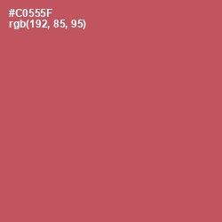 #C0555F - Fuzzy Wuzzy Brown Color Image