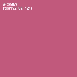 #C0597C - Cranberry Color Image