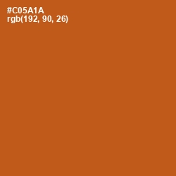 #C05A1A - Orange Roughy Color Image