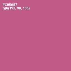 #C05A87 - Mulberry Color Image