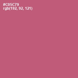 #C05C79 - Cranberry Color Image