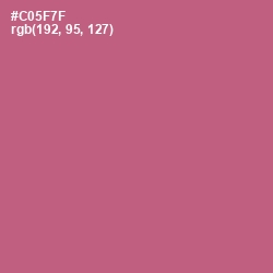 #C05F7F - Cranberry Color Image