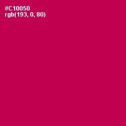 #C10050 - Maroon Flush Color Image