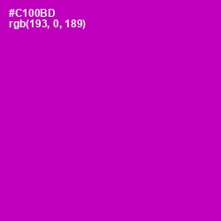 #C100BD - Hollywood Cerise Color Image