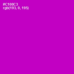 #C100C3 - Shocking Pink Color Image