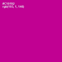 #C10192 - Red Violet Color Image