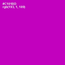 #C101BD - Hollywood Cerise Color Image