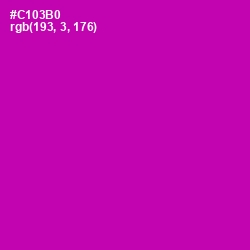 #C103B0 - Red Violet Color Image