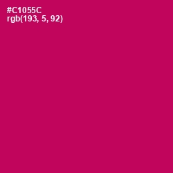 #C1055C - Maroon Flush Color Image