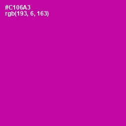 #C106A3 - Red Violet Color Image