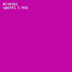 #C107A5 - Red Violet Color Image