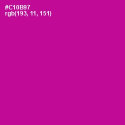 #C10B97 - Red Violet Color Image