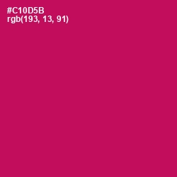 #C10D5B - Maroon Flush Color Image