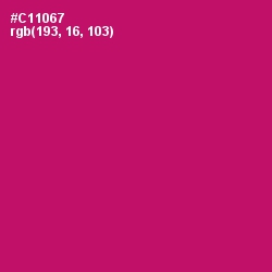 #C11067 - Maroon Flush Color Image