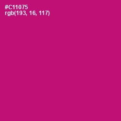 #C11075 - Razzmatazz Color Image