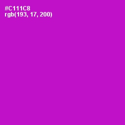 #C111C8 - Shocking Pink Color Image